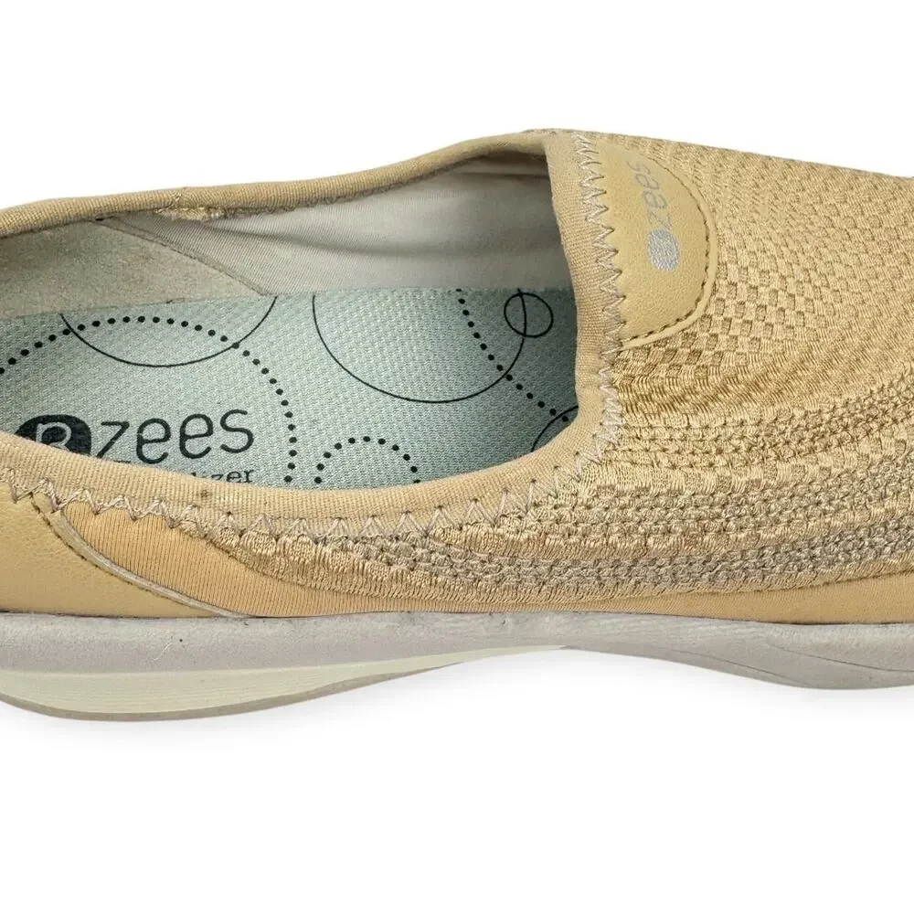 Bzees Nauralizer Tan Lightweight‎ Clog Sneaker 9.5M Comfort Breathable Platform